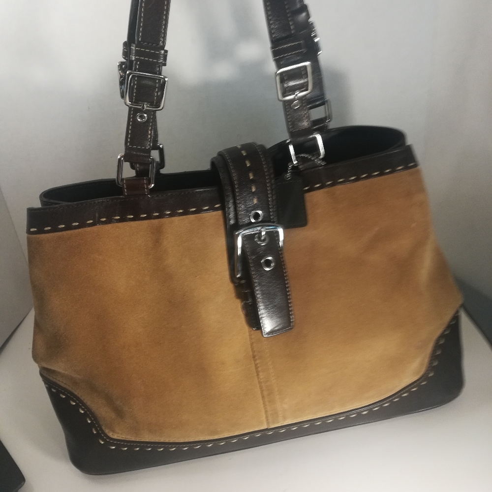 Brown coach purse